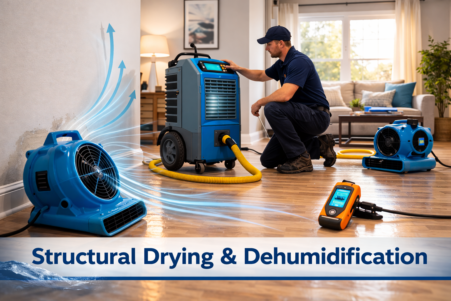 structural drying and dehumidification